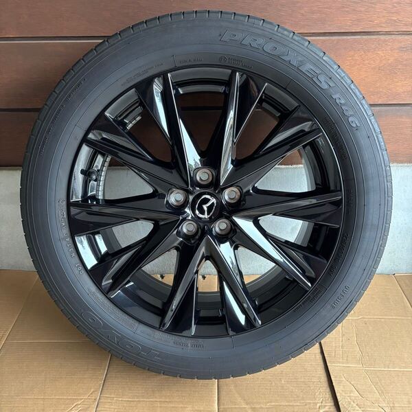 マツダ CX-8 CX-5 ブラックトーンエディション 純正 ホイール タイヤ セット 225/55R19 99V トーヨー プロクセス 夏 SUV ②