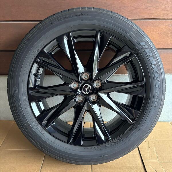 マツダ CX-8 CX-5 ブラックトーンエディション 純正 ホイール タイヤ セット 225/55R19 99V トーヨー プロクセス 夏 SUV ③