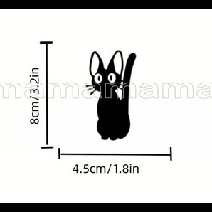 ステッカーNo.452 PC 車 バイク デカール 防水 かわいい 可愛い シール アニメ 痛車 猫 キョトンな猫 ジー 固まった