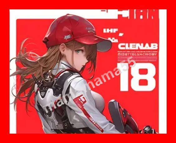 No.a41 キャンバスポスター 40x60cm キャンバス生地 インクアート 芸術 アート ポスター 近未来サイバー戦士 CLEN.A.B 18
