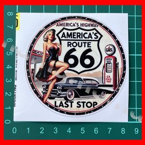 ステッカーNo.1108 PC 車 バイク デカール 防水 ルート66 ROUTE66 アメリカポップ・カルチャー フィリップス66
