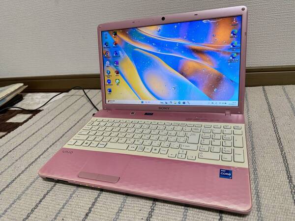 ★ピンク VAIO★ Win11 Office2024 i7 2630QM クアッドコア 16GB 新品SSD480GB Blu-ray テンキー Webカメラ 地デジ 年賀状 生成AI 初心者