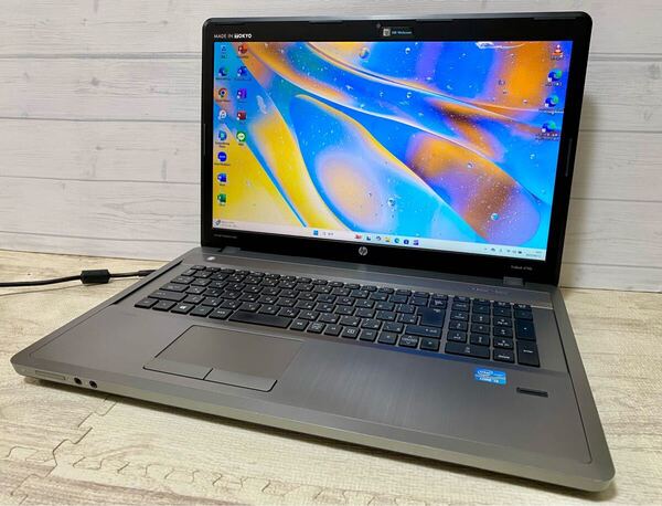 ★美品 17.3インチ★ Win11 Office2024 i3 3120M AMD Radeon 8GB 新品SSD512GB DVD USB3.0 テンキー Webカメラ 指紋認証 高解像度 地デジ