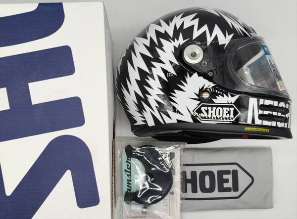 SHOEI ショウエイ Glamster NEIGHBORHOOD X DSC 限定 ネイバーフッド・DSC BLACK/WHITE フルフェイスヘルメット XXLサイズ