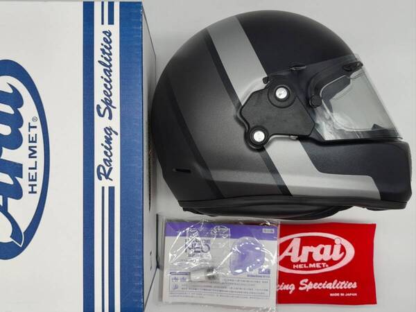 Arai アライ RAPIDE-NEO Honda smart graphic ラパイドNEO ホンダスマートグラフィック ガンメタ フルフェイスヘルメット XLサイズ