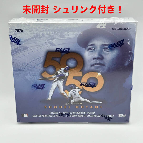 【未開封シュリンク付】大谷翔平 ベースボールカード MLB Topps 2024 50/50 Shohei Ohtani 10 Pack 1Box