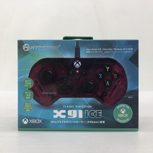 TEI【現状渡し品】Xbox X91 ICE 有線コントローラー レッド〈024-250605-YO-27-TEI〉