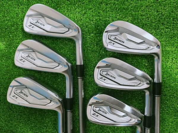 【送料無料】(I352)純正カスタムSteel Fiber i70CW r装着!SRIXON スリクソン ZX5MK2アイアン 5-P 6本。スチールファイバー ZX5マークツー