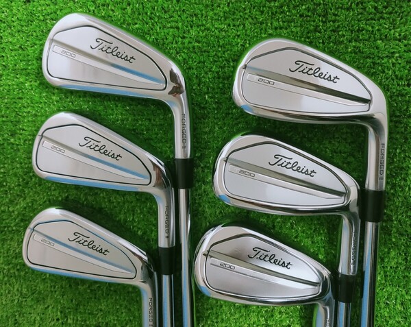 【送料無料】(I338)ヘッドまずまず、シャフト傷有。プロジェクトX 5.5!Titleist タイトリスト T200(2023)アイアン 5-P 6本。Project X(S)