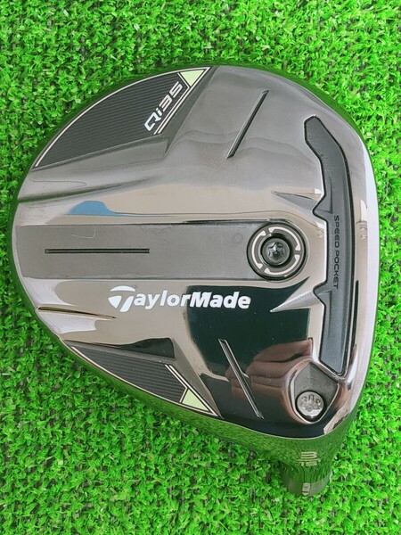 【送料無料】(FH243)状態良好!最新モデル Qi35!TaylorMade テーラーメイド Qi35 FW 15° 15度 3W スプーン ヘッド単品 ヘッドカバー付