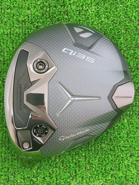 【送料無料】(DH1014)状態良好!最新モデル Qi35 LS レフティ!TaylorMade テーラーメイド 10.5° 10.5度 ヘッド単品 ヘッドカバー付 左用