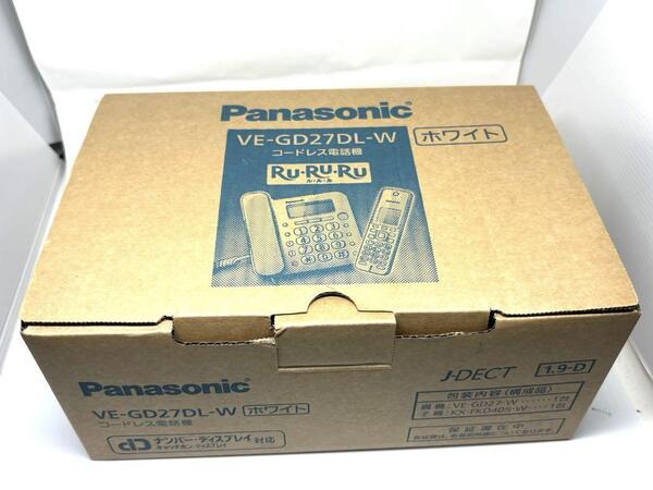 Panasonic パナソニック VE-GD27DL-W 電話機 親機+子機セット ホワイト