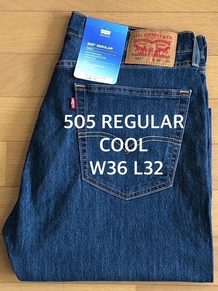 Levi's 505 REGULAR FIT WORN IN DARKINDIGO COOL W36 L32