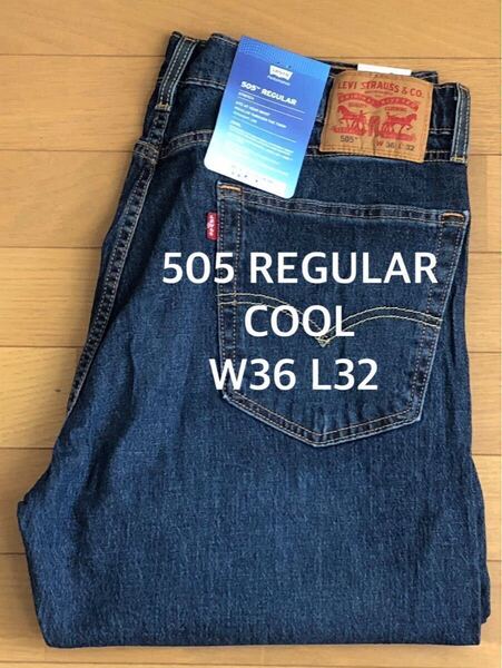 Levi's 505 REGULAR HINT OF COOL W36 L32
