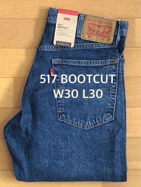 Levi's 517 BOOTCUT USED INDIGO W30 L30