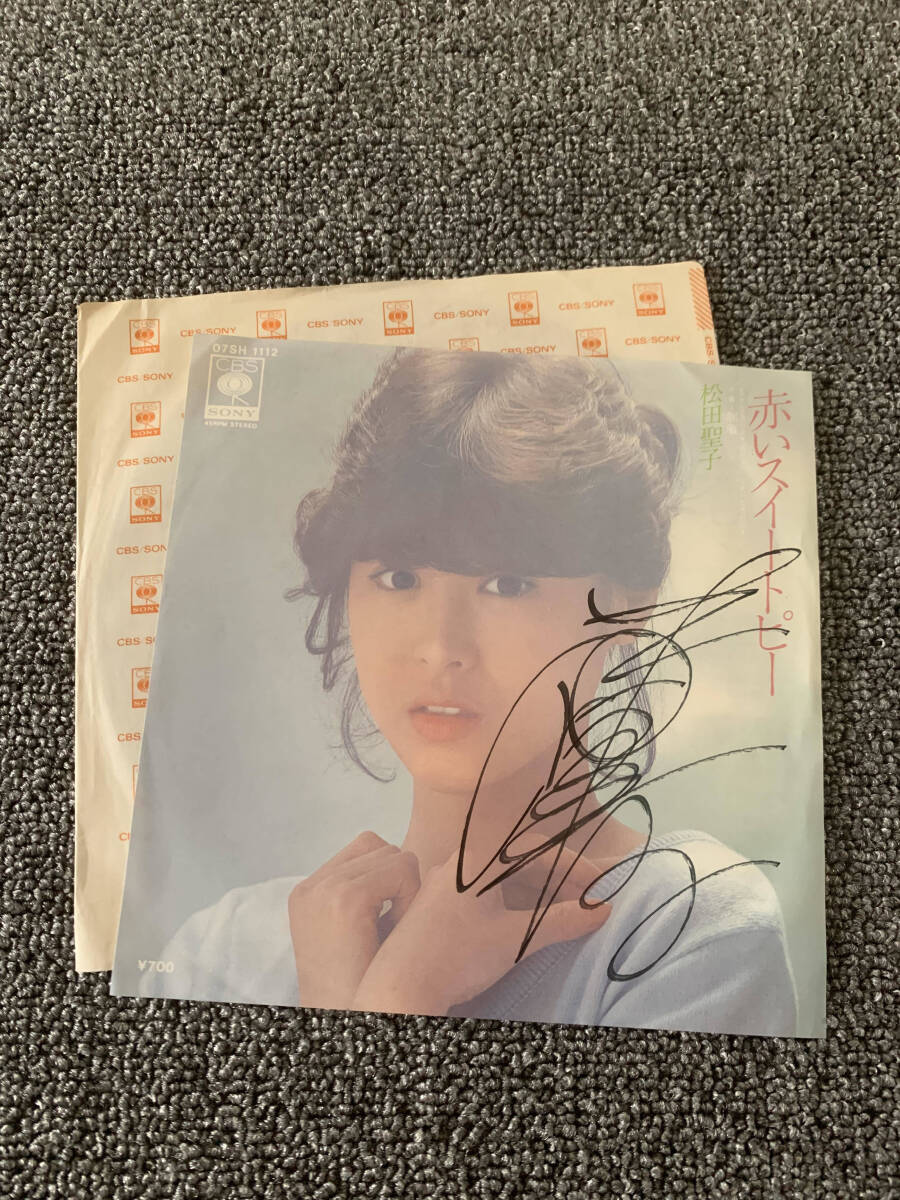 松田聖子〜直筆サイン入り〜ミニレコード　専用 Yahoo!オークション - [送料無料]EPレコード 直筆サイン入り