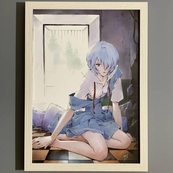 ■エヴァンゲリオン■「CARMINE #11」/A4額装品/貞本義行/綾波レイ/貴重イラスト/印刷物/インテリア G2922