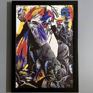 ■フランソワ=マリー・バニエ■「アンディー・ウォーフォール 1998」/A4額装品/ポップアート/コラージュ/貴重写真/印刷物/インテリア G2950