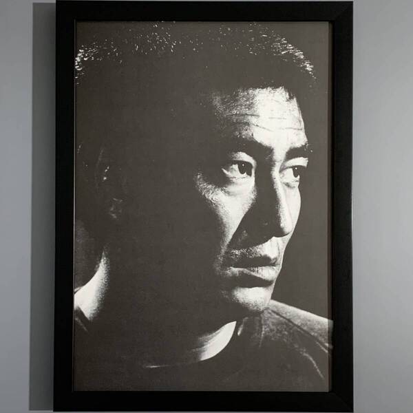 ■高倉健■「モノクログラビア」/A4額装品/撮)遠藤努/映画俳優/昭和レトロ/貴重写真/印刷物/インテリア G2558