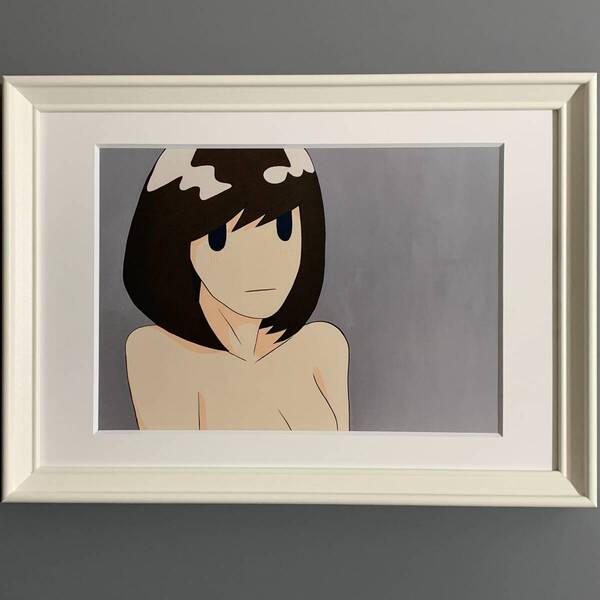 ■天野タケル■「Venus #13」/A4マット額装品/スタンド付/美人画/現代アート/貴重イラスト/印刷物/インテリア G3082
