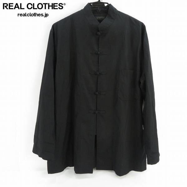 Yohji Yamamoto ブラック ノーカラーチャイナシャツ サイズ2 Yahoo!オークション -「チャイナシャツ」(Y's、ヨウジヤマモト