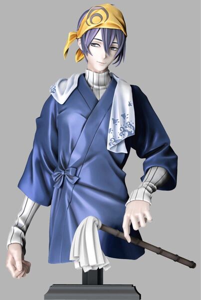 D6 グリズリーパンダ 刀剣乱舞-ONLINE- 三日月宗近 内番 内番おじいちゃん 未開封 ガレージキット M30073