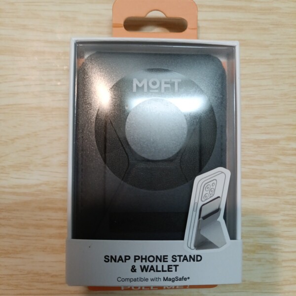 MOFT 磁力強化版 Snap-On スマホスタンド MagSafe対応 MOVAS MS007MP-1-MO-JTBK (ジェットブラック)