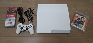 ☆SONY PlayStation3 CECH-3000A プレイステーション3 本体 付属品 KOF13付 PS3 ホワイト 動作品☆