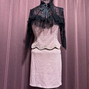 セットアップ dazzy M キャバ ドレス ピンク 黒レース