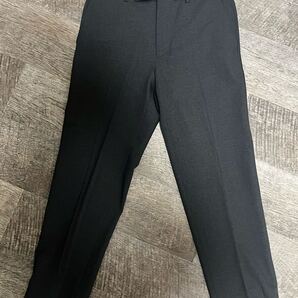 ユニクロ w70/l70 感動パンツ ウールライク ダークグレイ