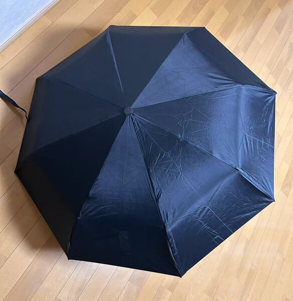 ブラック 折りたたみ傘 ダブル傘骨 ワンタッチ自動開閉 メンズ傘 UVカット 紫外線遮断 遮光遮熱 高撥水 晴雨兼用 梅雨対策