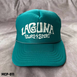 usa古着“AGUNA SURF&SPORT” トラッカーキャップ グリーン FREE OTTOキャップ
