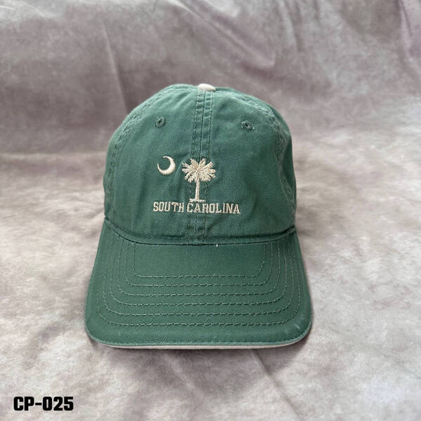 usa古着 “SOUTH CAROLINA“企業系キャップ グリーン 刺繍