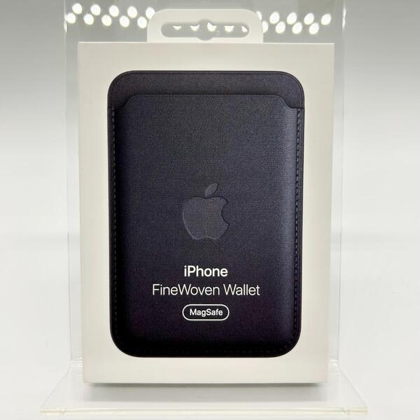 【新品未使用】Apple 純正 FineWoven Wallet ブラック 黒 アップル iPhone 対応 ファインウーブン レザーウォレット ケース