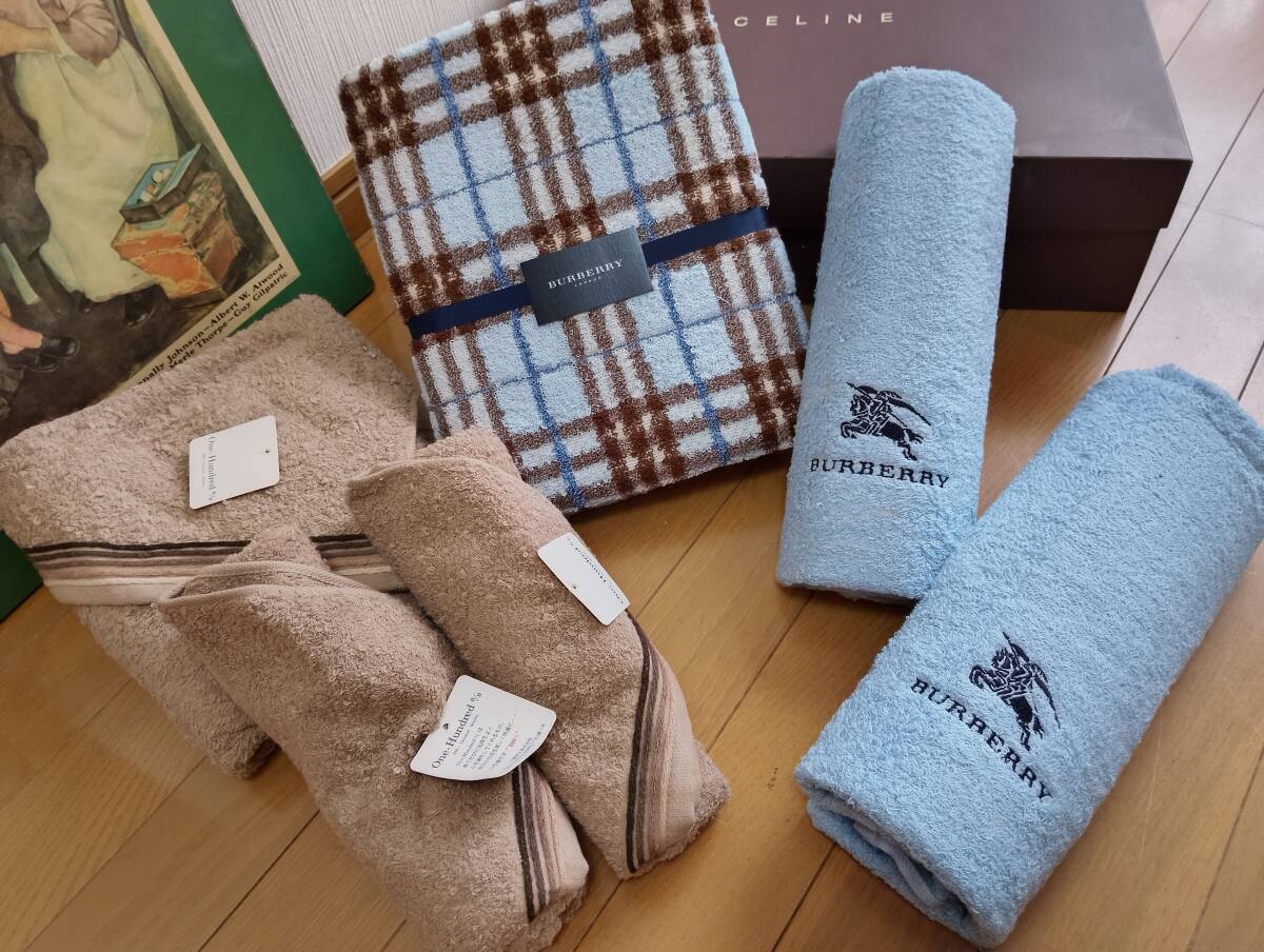BURBERRY 未使用 バーバリー タオルセット ウォッシュタオル 綿