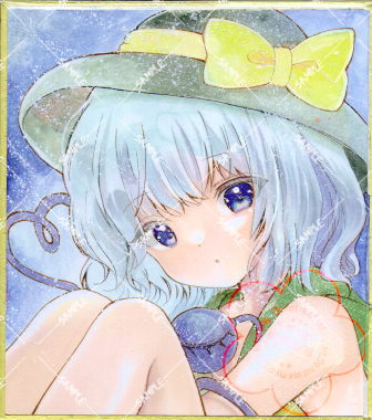 手描きイラスト 色紙イラスト 女の子 妖精 精霊 かわいい ゆめ