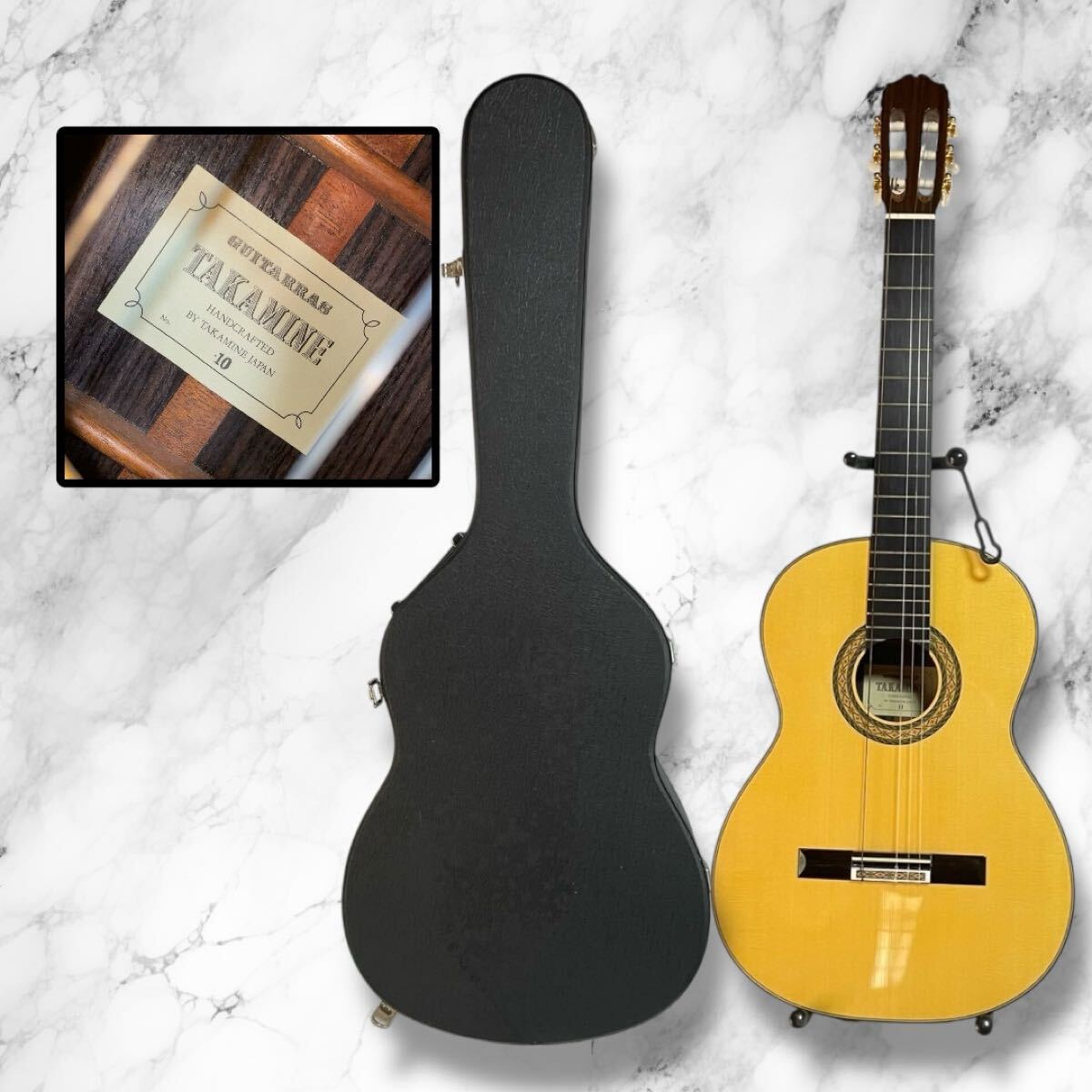 Takamine Classical Guitar, High-Quality Sound, Hard Case
