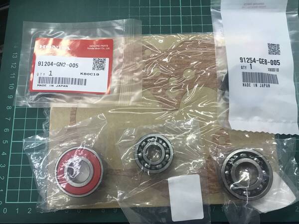 ホンダ LIVE ライブ Dio ZX AF35/AF34 ライブディオ中期、後期用 ミッションOH ベアリング オイルシール6点 AF34E
