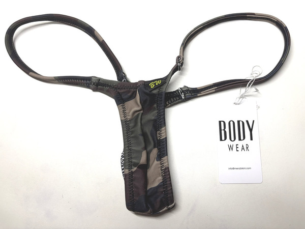 BODYWEAR メンズビキニ 迷彩柄 ウルトラマイクロ Tバック Mサイズ
