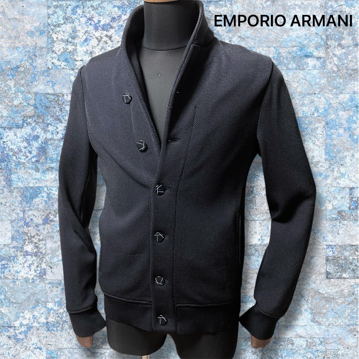 エンポリオアルマーニEMPORIO ARMANI シルクカシミヤ編み込み