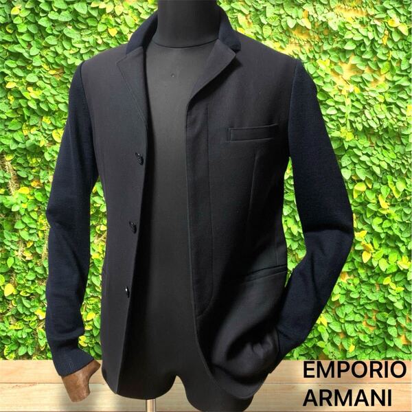 45Y250516J 超美品 EMPORIO ARMANI エンポリオアルマーニ メンズ カーディガン ジャケット 検 ブルゾン ビジネス スーツ ポロシャツ