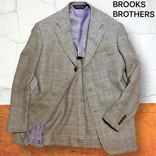 32Y250511D 未使用 BROOKS BROTHERS ブルックスブラザーズ メンズ リネン シルク サマージャケット ブレザー 検 ブルゾン コート ニット