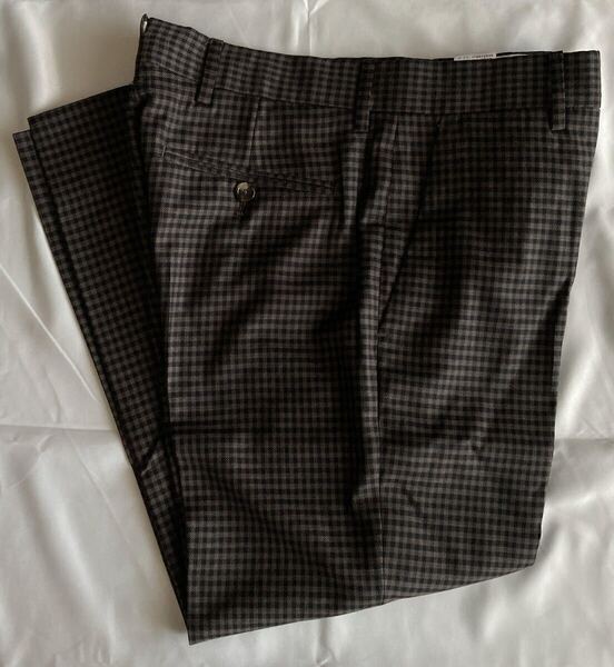PT TORINO ピーティートリノ サイズ 44 ウール グレーブラック系 REBEL FIT S〜M チェック スラックス