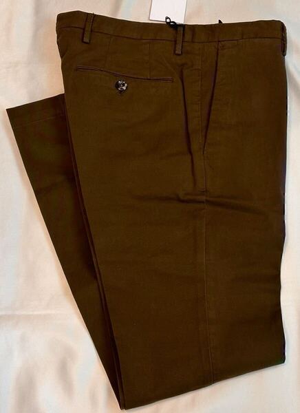 PT TORINO ピーティートリノ サイズ 46 S〜M コットン パンツ カーキブラウン系 SKINNY FIT スラックス