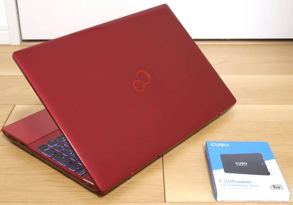 ★超美品ガーネットレッド★Core i7-8550U/新品1TB SSD/16GB/フルHD/Hi-Res/ブルーレイ/BLKB/Win11/Office 2016★富士通LIFEBOOK AH53/C2