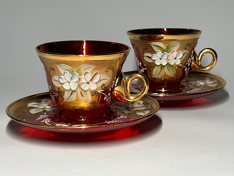 Yahoo!オークション -「ベネチアンガラス カップ」の落札相場