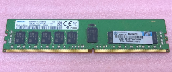 ◆Samsung M393A2K40BB1-CRC0Q *PC4-19200/DDR4-2400/PC4-2400T ECC REG/Registered 288Pin DDR4 RDIMM 16GB 動作品