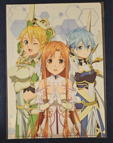 SAO ソードアート・オンライン アスナ シノン リーファ 三女神 クリアファイル A4