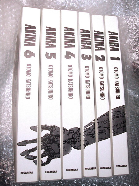 大友克洋「総天然色AKIRA フルカラー」全6巻揃/完結・完全セット/全巻初版・全巻BOXケース付き!!/国際版 講談社/インク乗り超good!! 極美!!