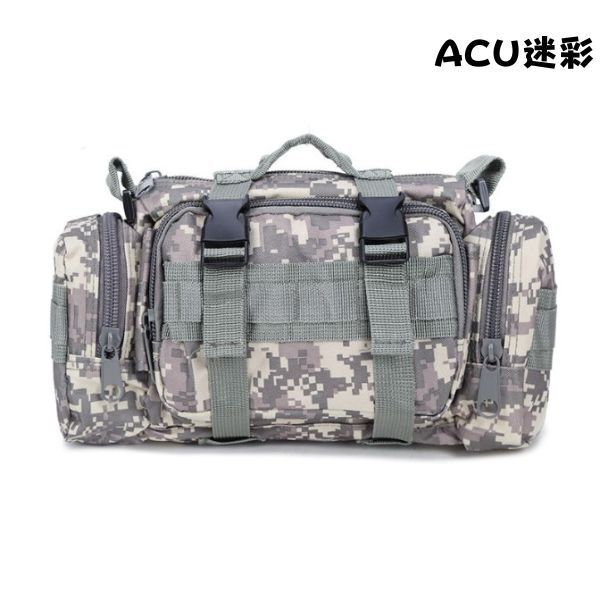 多収納 ミリタリー ポーチ バッグ ACU迷彩 サバゲー フィッシング ウォーキング 釣り 登山 ルアー ボルタリング アウトドア キャンプ